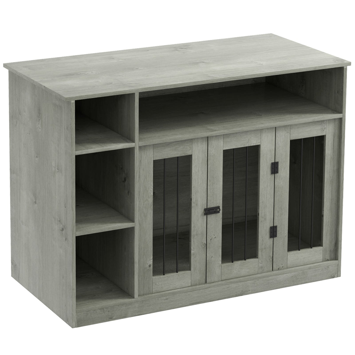 Cage meuble pour chien avec rangement