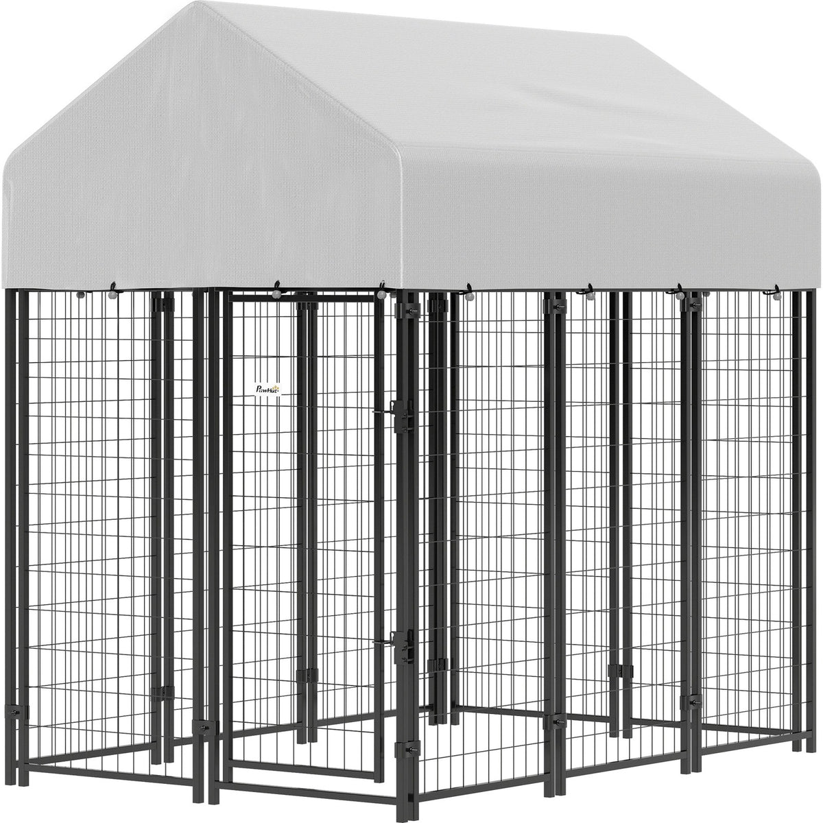 Chenil extérieur pour chien avec toit et porte verrouillable