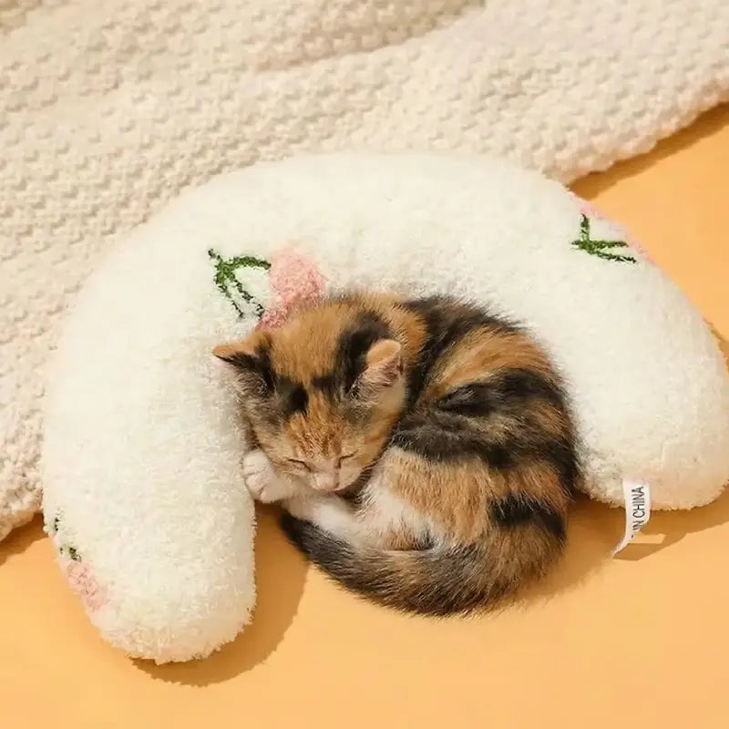 Cat Bed Cozy | Moon-Shaped Nest with Raised Edges, Reduces Stress