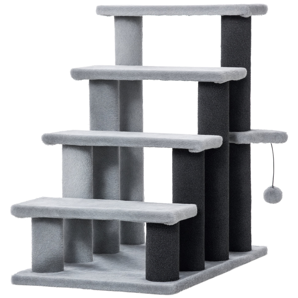 Cat stairs with scratching post