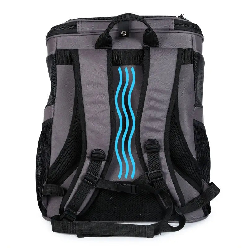 AstroBag : Adventure Backpack for Cat with a blue line - idéal pour les aventures à l’extérieur
