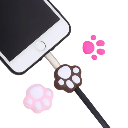 Protège-câble Usb Patte De Chat Pour Vos Appareils électroniques Transparent Background