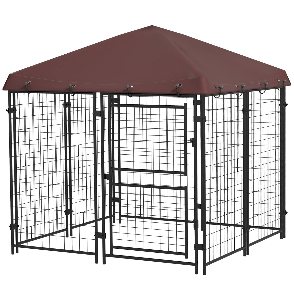 Chenil extérieur pour chien avec bâche imperméable