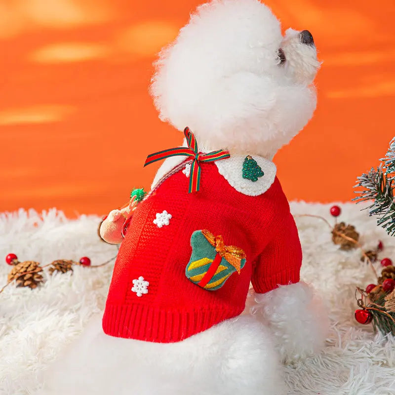 Cat Christmas Sweater Knit | Keeps Shape Through Holidays