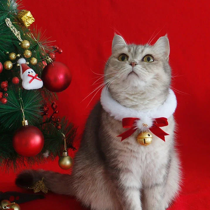 Christmas Cat Collar Adjustable | Festive Holiday Design