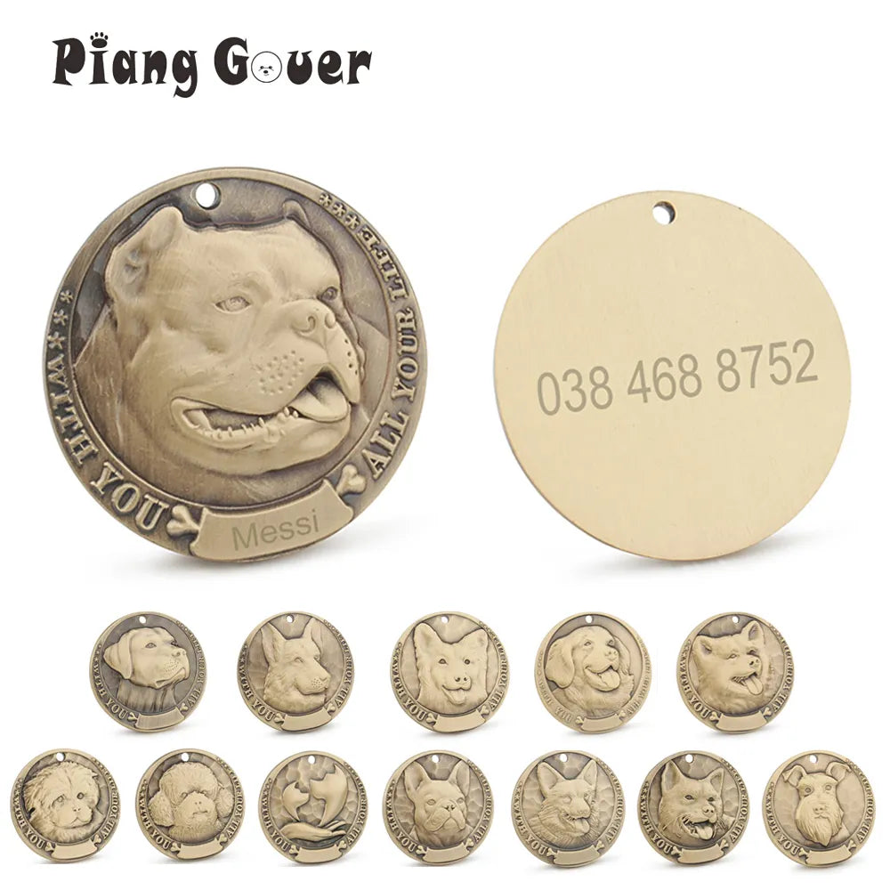 Personalized Dog Tag with Engraved Photo | Petzeal