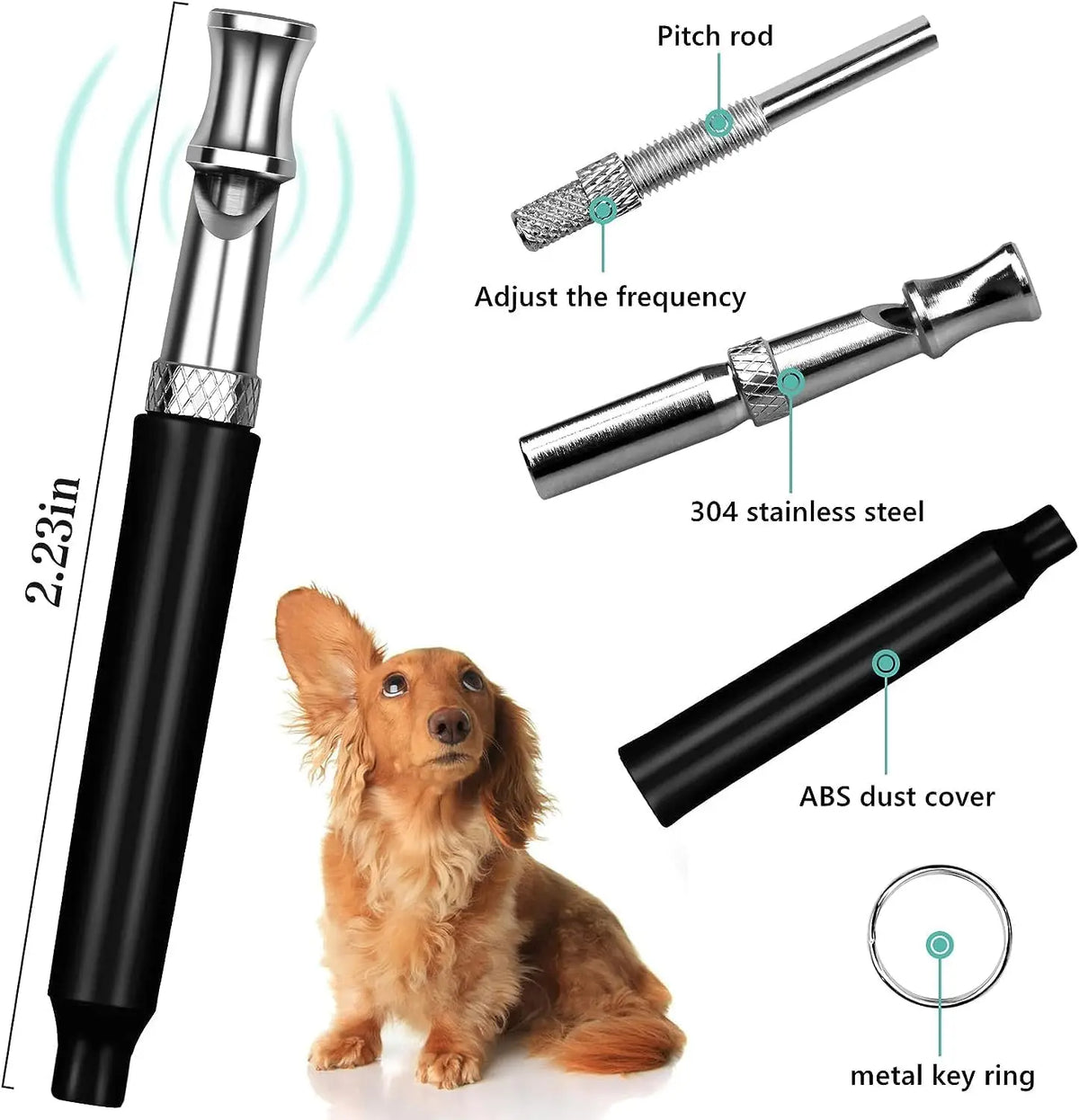 Ultrasonic Dog Whistle Training | Adjustable Frequency Bark Control