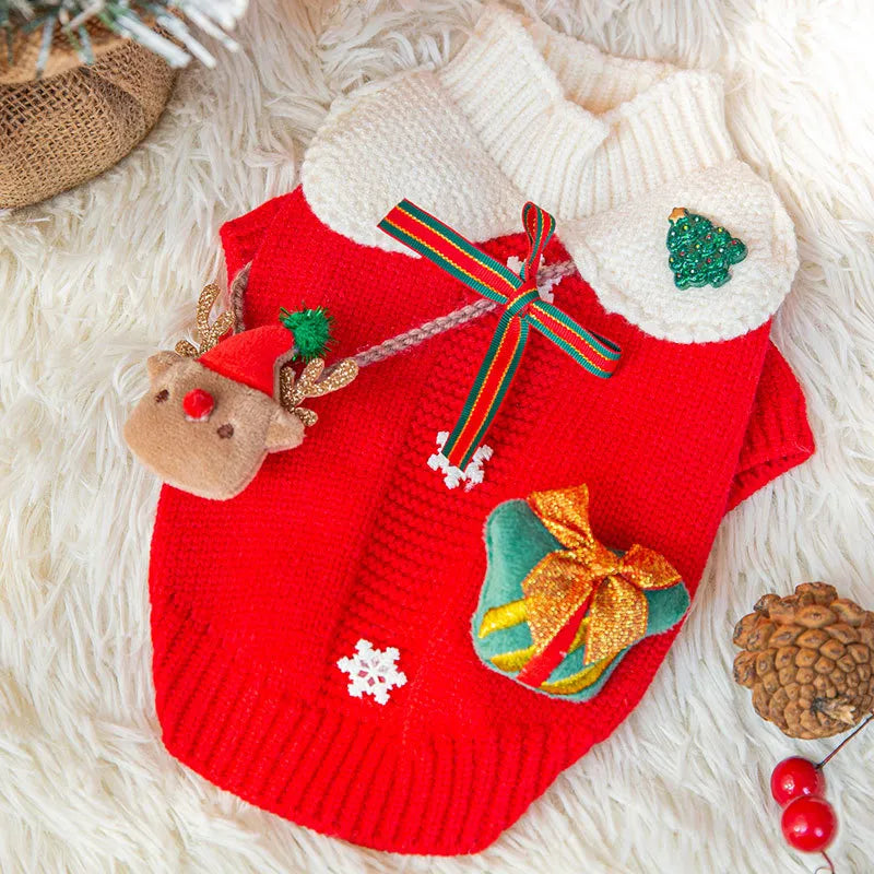 Cat Christmas Sweater Knit | Keeps Shape Through Holidays