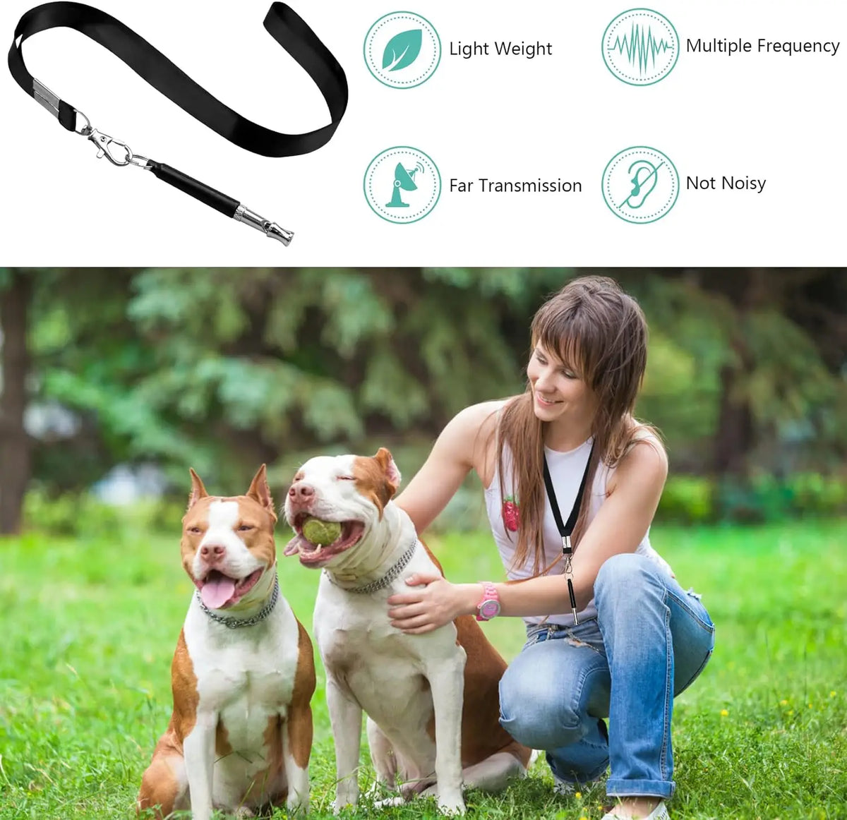 Ultrasonic Dog Whistle Training | Adjustable Frequency Bark Control