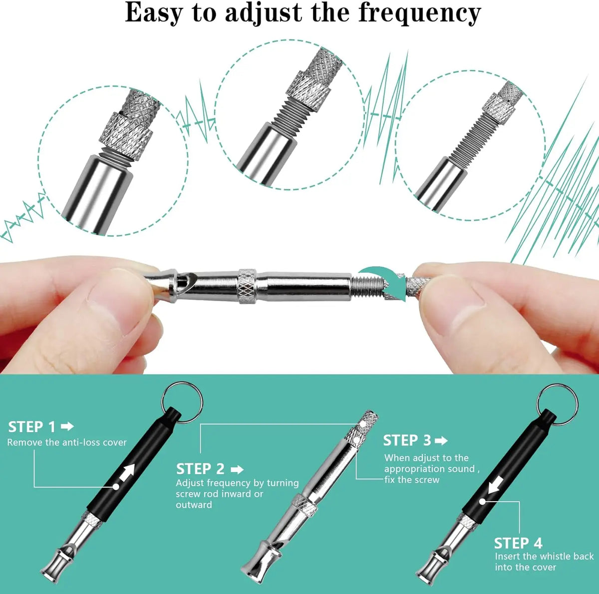 Ultrasonic Dog Whistle Training | Adjustable Frequency Bark Control