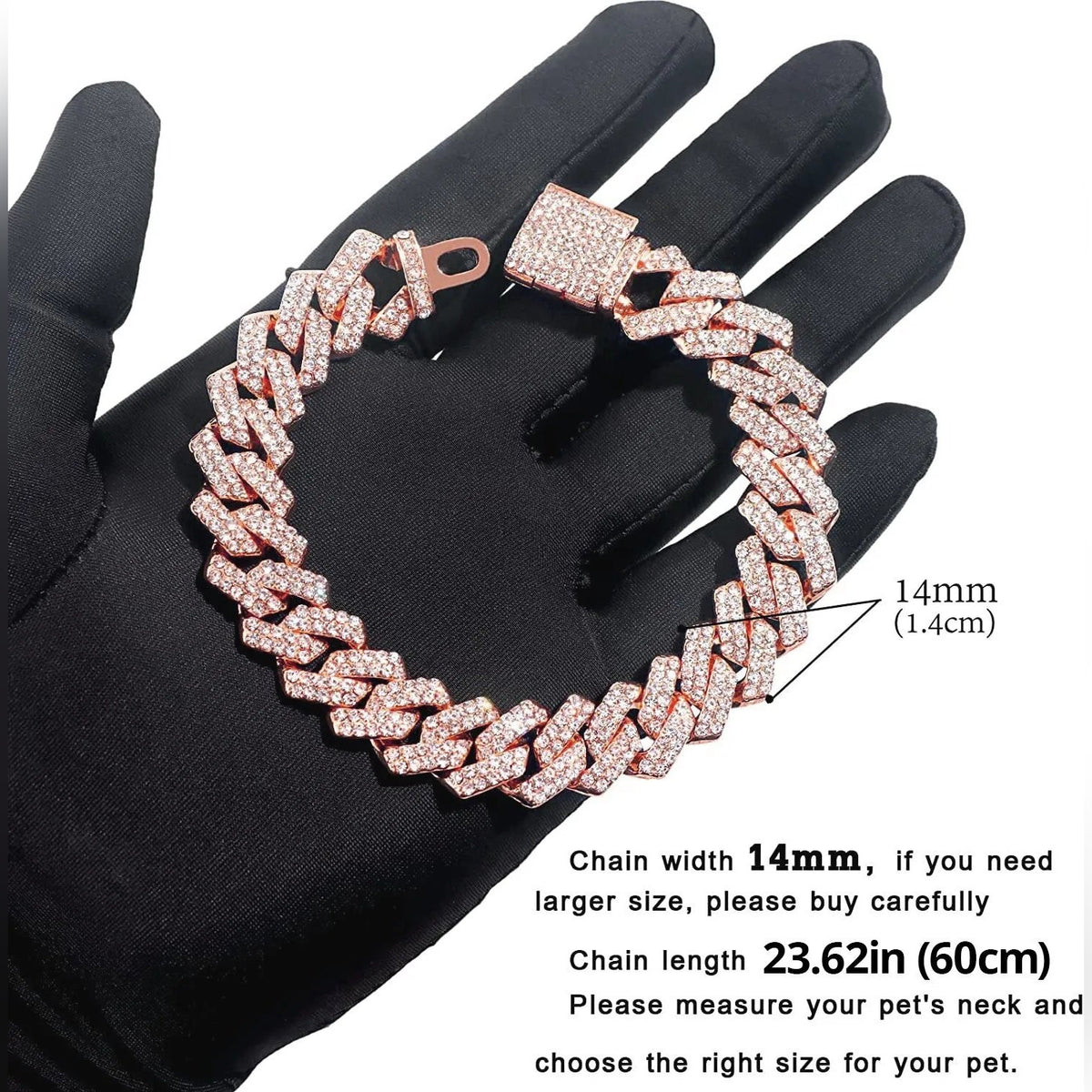 Dog Chain Collar | Stainless Steel, Non-Choking Design