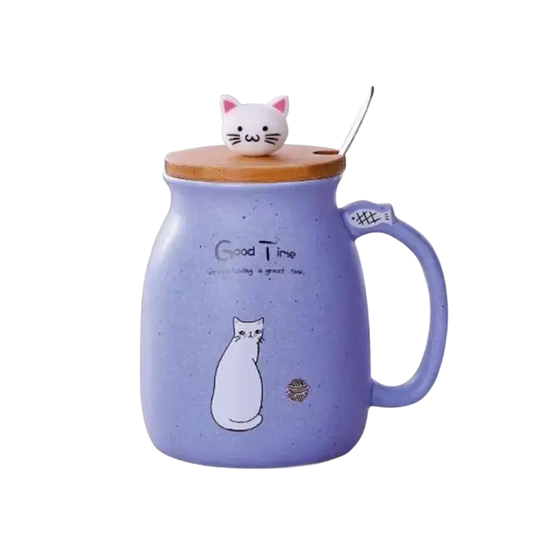 Mug Chat Aux Couleurs Pastels Pour Moments Kawaii Et Chaleureux Transparent Background