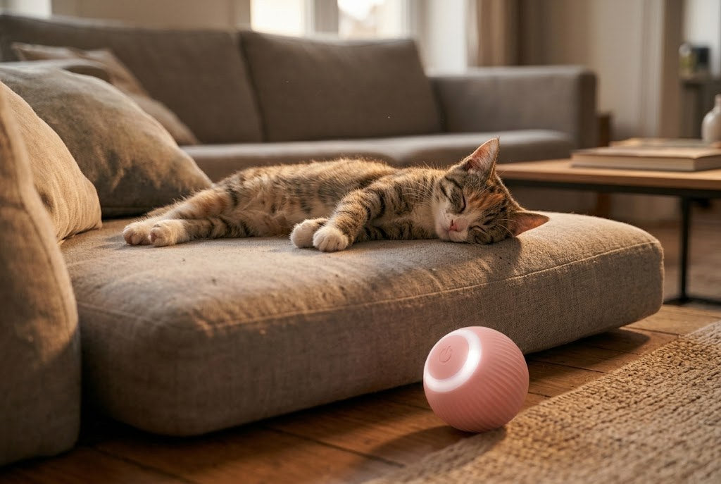 Un chat plus détendu, moins stressé, mieux dans ses pattes