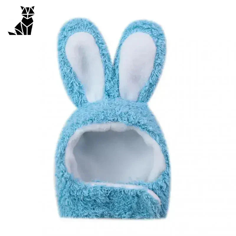 Bonnet de lapin bleu aux oreilles - Chapeau de chat festif avec oreilles