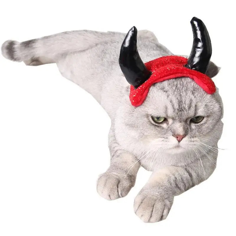 Chapeau pour Chat Diable Rouge