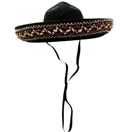 Chapeau à confort optimal : Chapeau noir unique avec tresse pour les chiens en fuite en Colombie Transparent Background