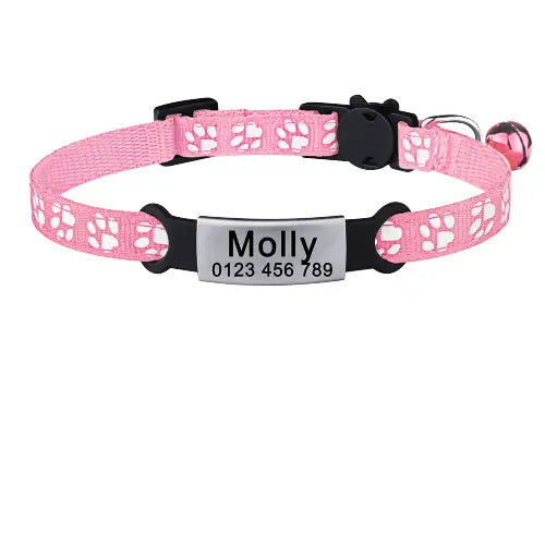 Collier avec identifiant pour chat anti - étranglement
