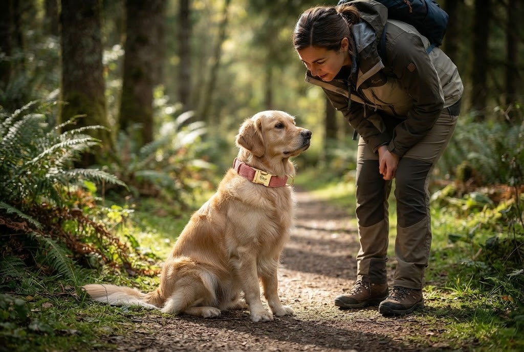 Votre chien dans les fourrés, et vous avec la laisse