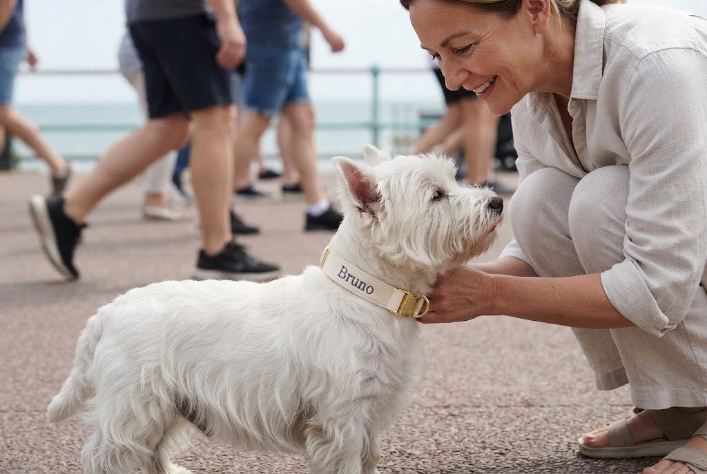 La foule sur la promenade, et plus de chien
