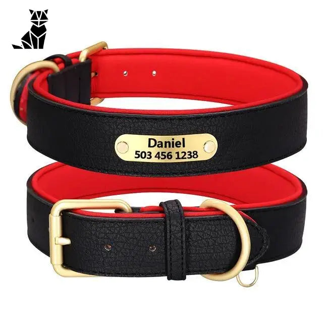 Collier Pour Chien En Cuir Personnalisable