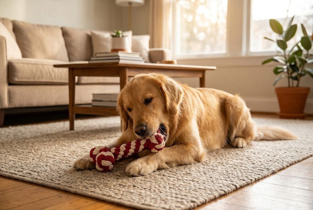 Un chien plus calme, moins destructeur à la maison