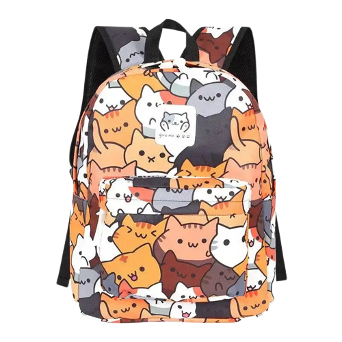 Sac à Dos Chat Adorable: Un Pur Bonheur Pour Vos Sorties! Chat Cartoon Transparent Background