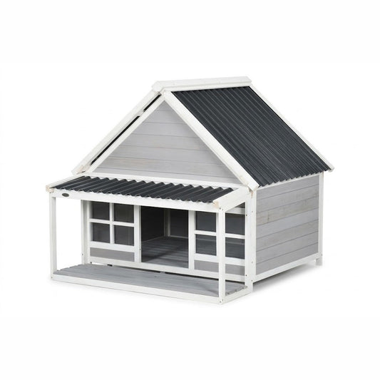 Dog house for large dogs wooden porch