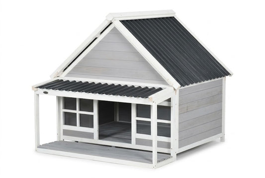 Dog house for large dogs wooden porch