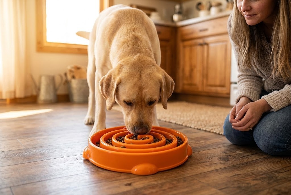 Un repas qu'il prend avec plaisir, pas dans le stress