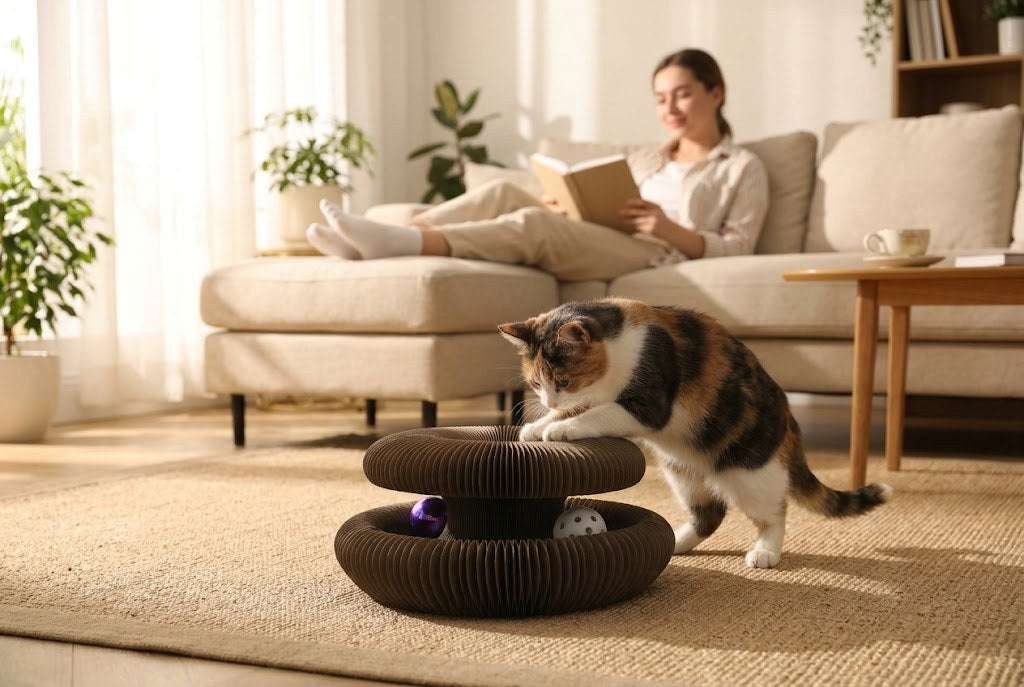 Un chat plus détendu, moins stressé, mieux dans ses pattes