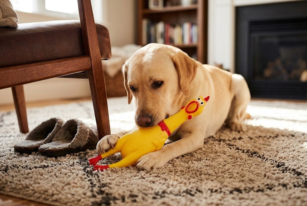 Un chien plus calme, moins destructeur à la maison
