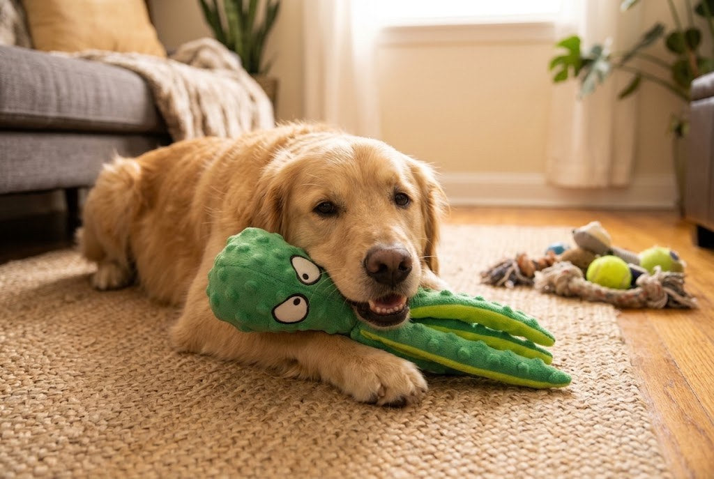 Un chien plus calme, moins destructeur à la maison