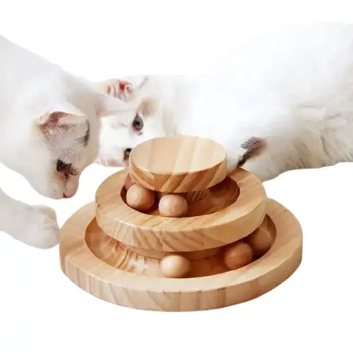 Jouet Interactif Parfait: Tour à Spirale En Bois Pour Chat Transparent Background