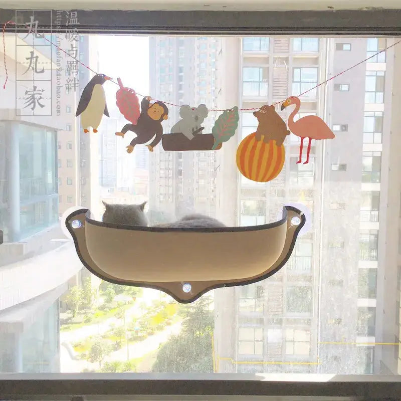 Cat Window Perch Hammock | Suction Cup Window Seat for Cats