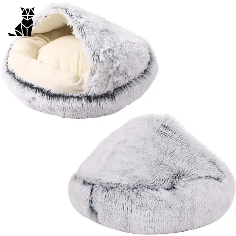 Lit Rond En Peluche Pour Un Sommeil Douillet De Votre Chat