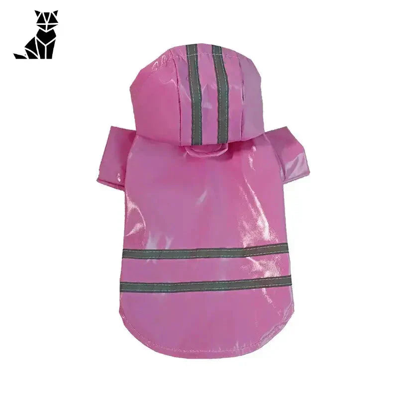 Manteau de pluie rose avec bande réfléchissante pour petits chiens - Reflective Waterproof Manteau Imperméable