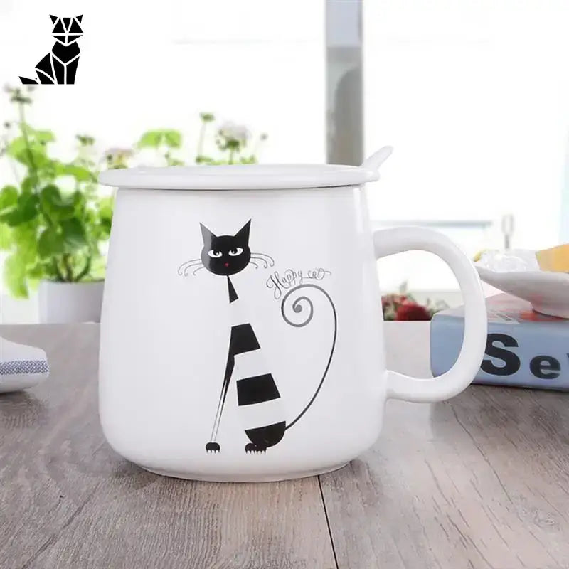 Mug Chat Blanc: Savourez Chaque Gorgée Avec élégance!