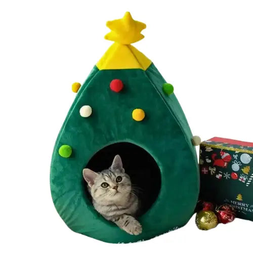 Niche de noël pour chat | Chapin™ Transparent Background