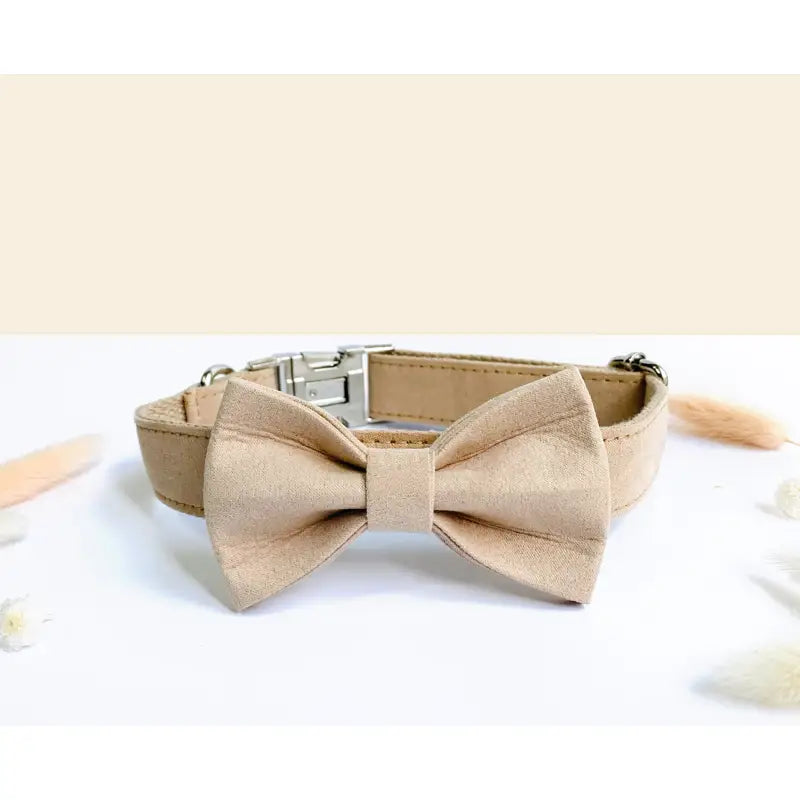 Noeud Papillon Coton Beige