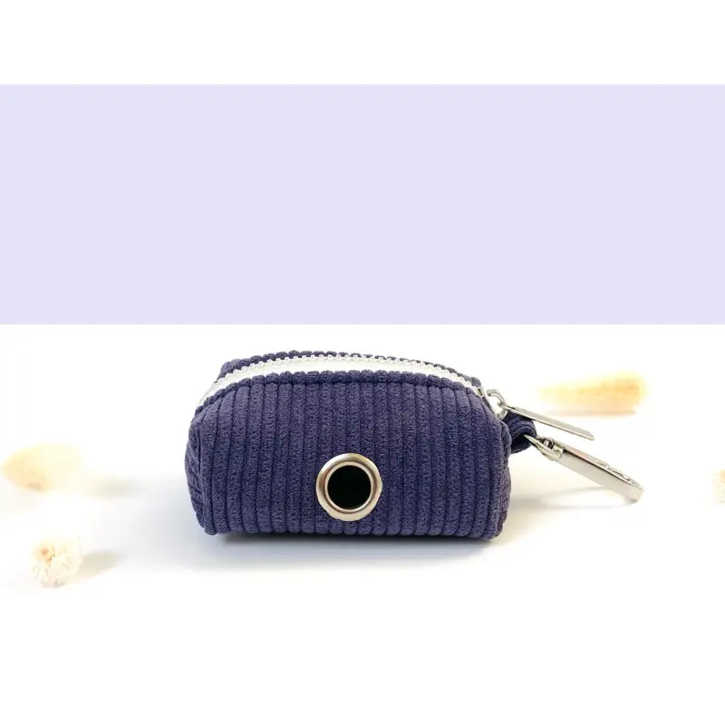 Pochette sac à crotte Velours Côtelé Lavande